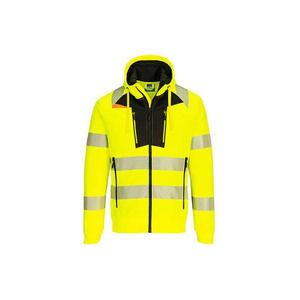 PORTWEST - DX477YBR4XL DX4 Hi-Vis <b>Funnel</b> neck sweatshirt yellow/black - EAN 5036108386383 HI-VIS WORKWEAR - Product Image 1