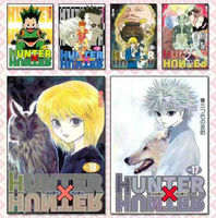 Little Puppy Studio Hunters X Hunters Chainsaws Man DS A5 Sammelkarten Farbige Papierkarten Anime-Spiel Pokerkarten Spielzeug