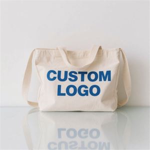 Sac fourre-tout en toile de qualité supérieure avec motif unique, poche et fermeture éclair – Vente en gros - Product Image 5