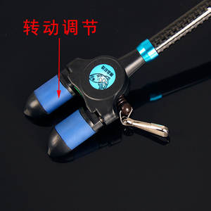 Soporte para caña de pescar Lieshoo, de fibra de carbono, montado en la parte trasera, ajustable, para almacenamiento de equipo de pesca al aire libre - Product Image 4