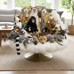 Sillón Giratorio de Peluche con Diseño de Animal de Lujo, Sofá Cómodo de Diseño Moderno Tapizado para <span class=keywords><strong>Muebles</strong></span> de Sala de Estar - Product Image 4
