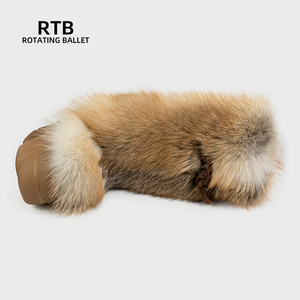 รองเท้าบูทหิมะแบบยาวสำหรับผู้หญิง รุ่นขายดีข้ามพรมแดนประจำฤดูหนาวปี 2025 ทำจากโฟม EVA และพื้นยาง บุด้วยขนสุนัขจิ้งจอก กันลื่น - Product Image 3