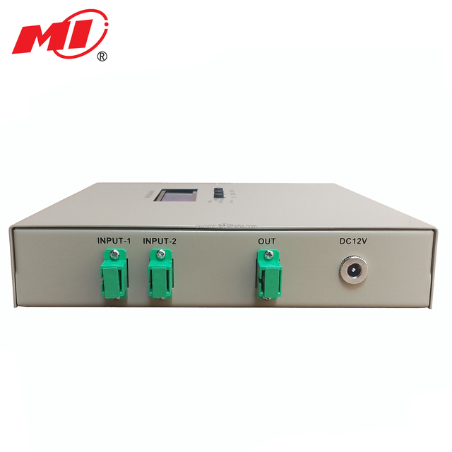 2X1 Mechanical Optical Fiber Optic Switch 1310/1550nm Single Mode APC Connectors FTTx Solutions