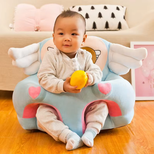 Canapé en peluche, chaise en peluche, chaise d'apprentissage avec ailes d'ange, canapé d'apprentissage en peluche pour enfants, chaise pour bébé - Product Image 1