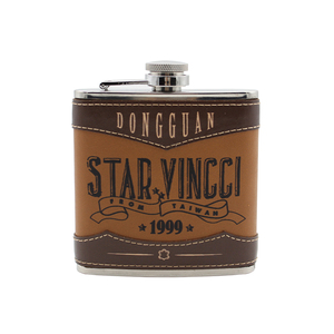 Tùy chỉnh da 6 oz rượu rượu Hip Flask Tây cao bồi Retro thép không gỉ rượu <span class=keywords><strong>Jug</strong></span> - Product Image 1