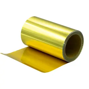 トライアングルチーズパッキング用ゴールドカラー12ミクロンアルミホイル