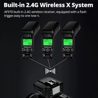 Flash Ambitful AF970, Speedlite Universal para Cámaras Fujifilm, Olympus, Nikon, Canon 650D, 550D, 450D, 60D, 7D, 5D