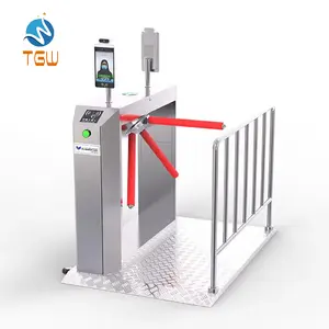 Control Access Security Gate Face Recognition Tripod Turnstile Gate For Supermarket Bus Station