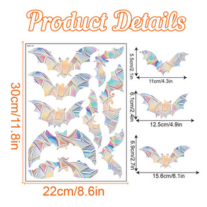 Adesivi <span class=keywords><strong>Murali</strong></span> in PVC con Design delle Fasi Lunari, Impermeabili, Finitura Lucida/Opaca, Decorazioni per le Festività - Product Image 6