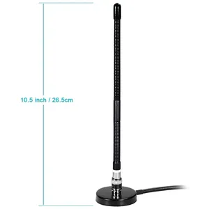 Antenne aérienne CB avec base magnétique souple et connecteur BNC PL259 27 MHz pour antenne à base magnétique 771 Magneti - Product Image 2