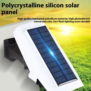 Lampe murale LED à énergie solaire Caractéristique étanche Arrivée de personnes Anti-vol Éclairage de jardin extérieur Caméra de surveillance Capteur - Product Image 2