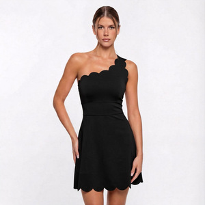 <strong>Women</strong> One Shoulder Lace Trim Tennis <strong>Dress</strong> Push <strong>Up</strong> Built n Bra Pad One Piece Fitness Workout <strong>Dress</strong> Outdoor Sports Activewear - Product Image 4