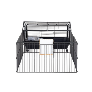 Cage de jeu pour petits animaux 35 pouces de long avec roulettes pour petits animaux - Product Image 1