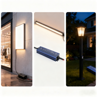 110V/220V Eingang Regenfestes LED-Schaltnetzteil DC12V/24V Einzelnes Aluminiumgehäuse LED-Streifen Industrielle Nutzung 3 Jahre 85%-90%