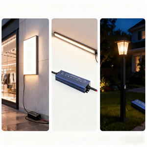 Suplai Daya LED Tahan Air Input 110V/220V DC12V/24V Casing Aluminium Tunggal untuk Penggunaan Industri LED Strip Garansi 3 Tahun 85%-90% - Product Image 2
