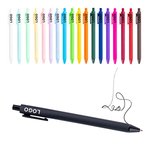 Wholesale <b>Cheap</b> Custom Logo Plastic Ballpoint <b>Pen</b> Promotion Macarons Colorful Rubber Coated Advertising Printing for Office Gift - Product Image 1