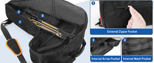 Estuche para arco y flechas, para exteriores, al por mayor, bolsa de transporte suave para arco, resistente, con bolsillo acolchado para flechas, para arco recurvo y desmontable, estuche para arco compuesto - Product Image 6