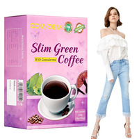 Thé minceur au café vert et poudre de champignons pour une perte de poids maximale, soutien immunitaire et santé digestive – Personnalisé, OEM/ODM uniquement