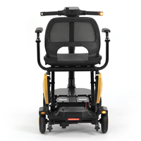 Scooter eléctrico de Control remoto personalizado 2024, scooter de movilidad de 4 ruedas compacto plegable completamente automático para ancianos