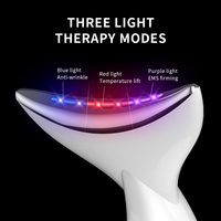 Masseur facial et du cou 7 couleurs, appareil de beauté portable, outil de massage facial, soin de la peau du visage, lifting facial à domicile, masseur du cou