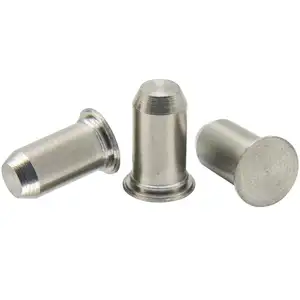 TPS TP4 Stainless Steel Flush Head Locating Pilot Pin Self Clinching Pressure Riveting Dowel Pins Guide Positioning Pin