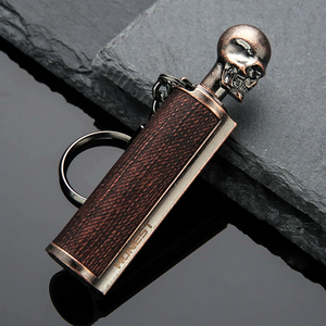 <span class=keywords><strong>Briquet</strong></span> Permanent Vintage Imperméable en Acier Inoxydable pour Camping Extérieur avec Porte-clés Allumettes de Survie - Product Image 6