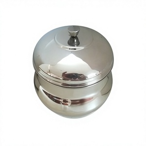 Assured Quality Classic Stainless Steel Floral Ice <b>Bucket</b> <b>Lid</b> Handle Durable 12L Capacity Home Bar Party Restaurant Use - Product Image 2