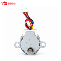Moteur pas à pas à engrenages 24 mm VGSM24163 NEMA 10 12V 11,25 degrés 2 phases, avec boîte de vitesses 64:1, pour essuie-glace de caméra de surveillance