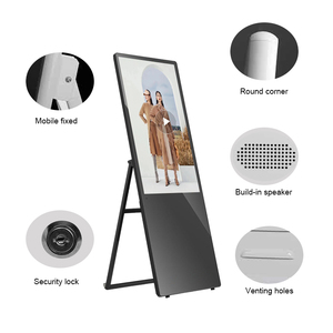 Affichage numérique LCD pliable sur pied de 43 <span class=keywords><strong>pouces</strong></span> pour centre commercial, avec CMS basé sur le cloud, résolution 2K/4K, pour animation graphique et affichage de bienvenue - Product Image 2