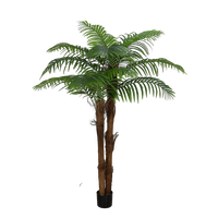 Senmasine Plante Artificielle Arbre Palmier Tropical Avec Tronc Tactile Réel Décoration Intérieure Extérieure 150cm 180cm 220cm