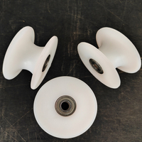 Poulie roue rouleau barre plastique OEM caoutchouc acier inoxydable Withbearings résistance à l'abrasion Nylon personnalisé petit blanc 3 ans