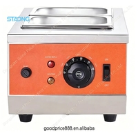 Machine à fondue électrique commerciale double, appareil de fusion par immersion pour le fromage et le chocolat, pour la transformation alimentaire