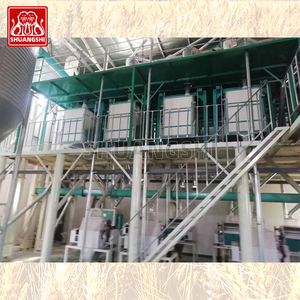 Ligne de production complète de mouture de blé et de riz Shuang Shi 150 tonnes 300t par jour avec moteur et roulement - Product Image 4