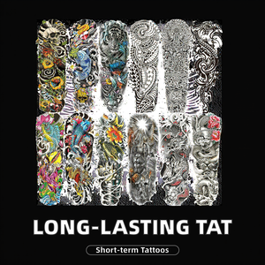 Autocollants de <span class=keywords><strong>tatouage</strong></span> temporaires à <span class=keywords><strong>bras</strong></span> complet imperméables de longue durée pour hommes et femmes tatouages à manches réalistes - Product Image 4
