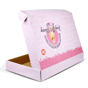 Groothandel Custom Gedrukt Unieke Gegolfd Cookie Verzending Dozen Custom Logo Kartonnen Mailer Doos