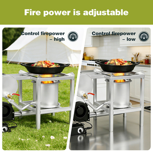 Calentador de Aceite Usado con Sistema de Ventilador - Estufa Multicombustible de Acero Inoxidable sin Humo para Cocinar, Hervir y Calefacción Interior/Exterior. - Product Image 3