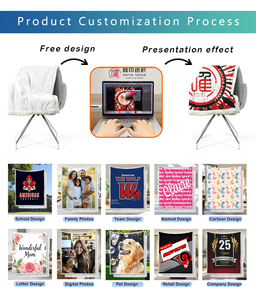 <span class=keywords><strong>Coperta</strong></span> in pile Sherpa personalizzata con bandiera americana, super morbida e calda, con logo stampato, per l'inverno, prodotta da fabbrica certificata BSCI. - Product Image 3