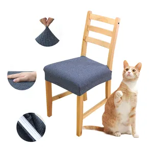 핫 세일 높은 스트레치 의자 시트 커버 안티 고양이 스크래치 의자 커버 내구성 가구 보호대 커버 애완 동물 키즈