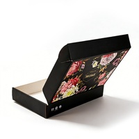 Boîte d'expédition écologique en carton ondulé en forme d'avion avec logo personnalisé, motif personnalisé, taille sur mesure et fermeture magnétique