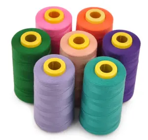 Different Colors 40S/2 5000Yard 100% Polyester Spun Sewing Thread For Garment Sewing