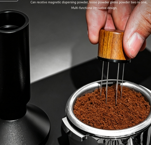 Tamper de Café 2 en 1 con Resorte, Distribuidor Magnético de Agujas de 58 mm, Herramienta de Café Espresso para <span class=keywords><strong>Barista</strong></span> - Product Image 4