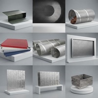Tôle d'aluminium perforée pour grille de ventilation, cache-radiateur, plaque métallique perforée, panneau de ventilation, insert décoratif pour armoire