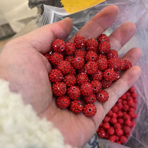 Strass Tonperlen Schmuckzubehör Kristall Discokugel Zwischenperlen Strasskugel für die Schmuckherstellung - Product Image 4