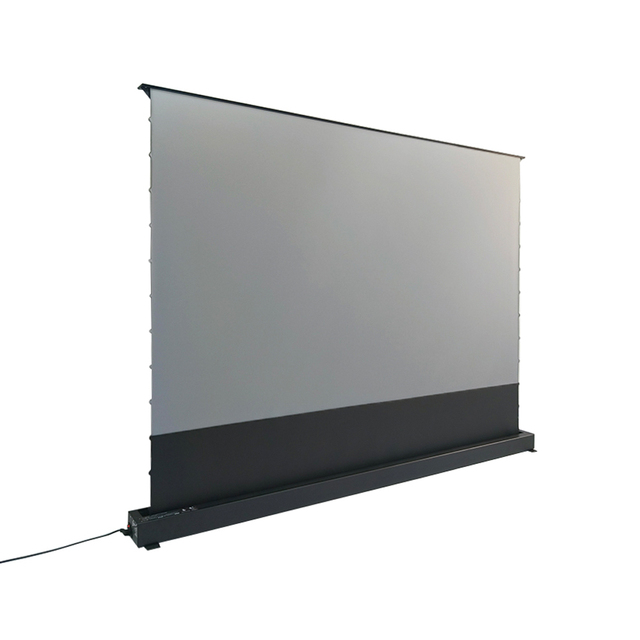 120 Inch Electric Motorized Floor Rising Projector Screen with PET Crystal ALR Utmost Quality Material for Ust Laser Projector