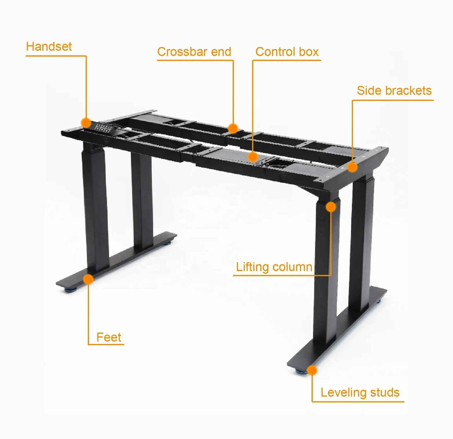 Electric Standing Table Big Size Powerful Load-bearing Height Adjustable Lifting Desk