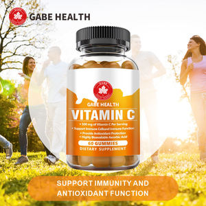 Zero Sugar Vitamin C <b>Chewy</b> Gummies Boost Immune Defense Antioxidant Protection for Adults Kids Natural Fruit Flavor OEM - Product Image 2