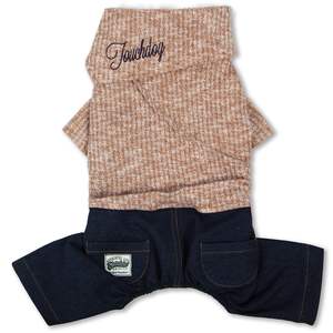 DB touchdog ชุดเสื้อสเวตเตอร์และกางเกงผ้ายีนส์ Vogue สำหรับสัตว์เลี้ยง - Product Image 1