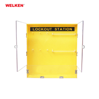 Kit de Station de Cadenas de Verrouillage Loto Sécurité Industrielle avec Couvercle Transparent Mural