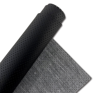 Thoáng Khí Nhân Tạo Faux Đục Pinhole Da Tổng Hợp Đấm Nửa Lỗ PVC Da Cho Xe Tay Lái - Product Image 2