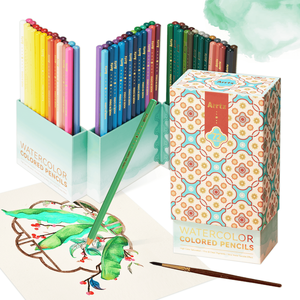 <span class=keywords><strong>Arrtx</strong></span> Set de crayons de couleur solubles dans l'eau ACP-003-3872 72 couleurs avec brosse en nylon - Product Image 1